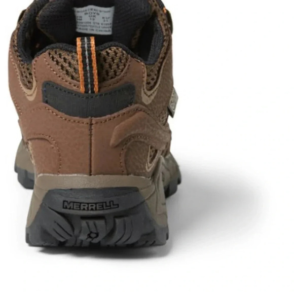 Merrell Kids Size 5.5 W Wide Moab 2 Mid Waterproof Hiking Boots Brown NWT Earth - Picture 11 of 11